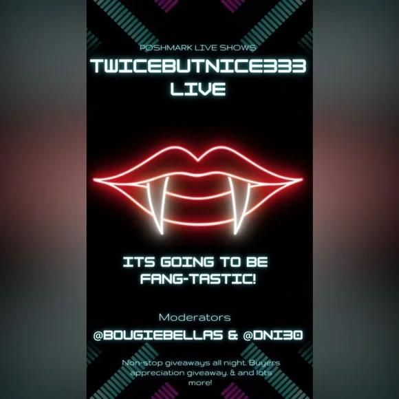 Neon Vampire Fang-tastic Flyer - Picture 1 of 2